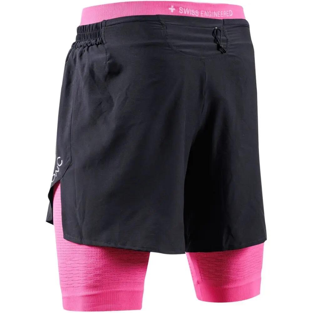 Spodenki męskie X-Bionic EFFEKTOR 2IN1 SHORTS X BLACK/NEO PINK 2/3