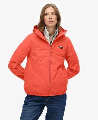 Superdry essential tri windbreaker jas van gerecycled polyester – hot coral