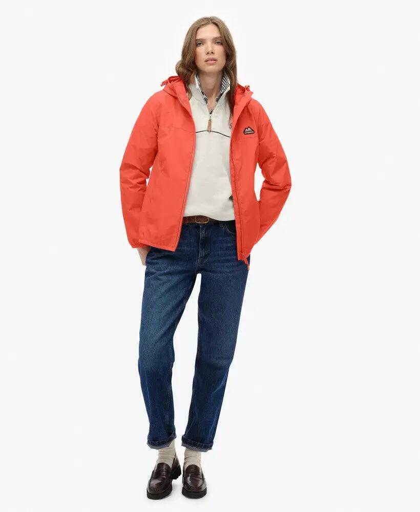 superdry Casaco Windbreaker Essential Tri leve e resistente à água – HOT CORAL 3/7