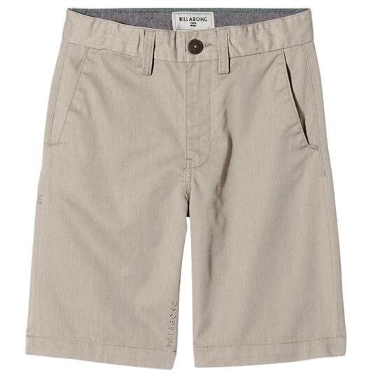 Pantalones cortos chino Billabong Carter para niño, color caqui