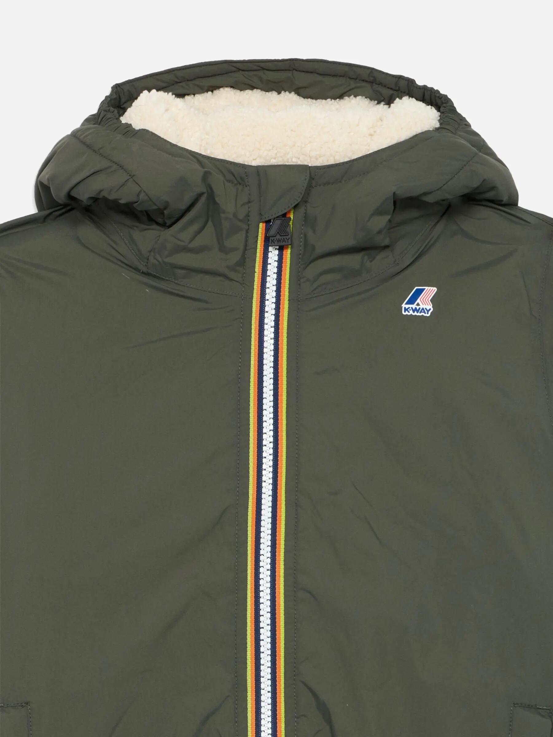 Blouson K-WAY P. Le Vrai 4.0 Claude Ors Wmr Green Blackish 3/3