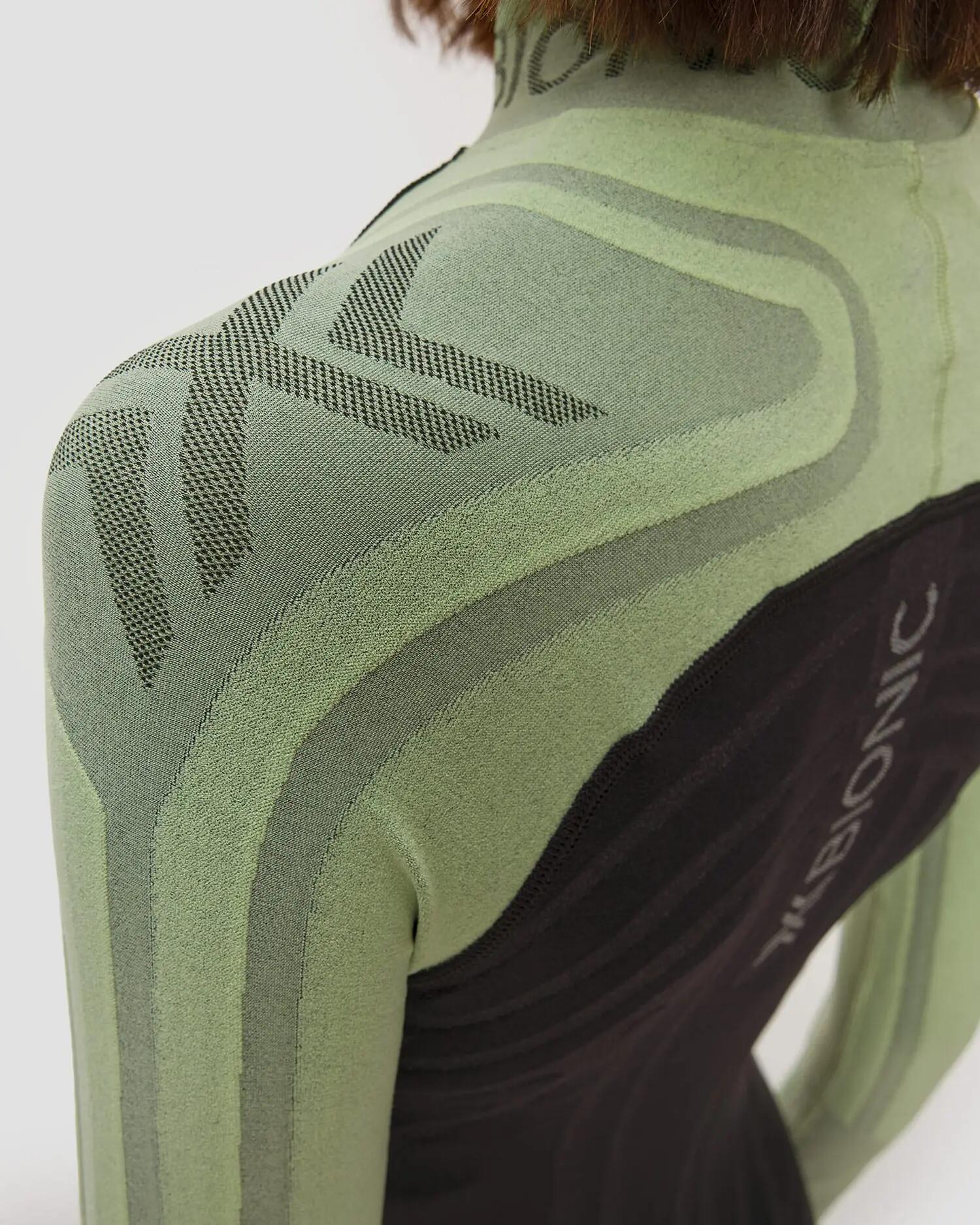 Koszulka damska X-Bionic HEATLOOP SHIRT LS WMN DIGITAL LIME/BLACK E047 4/6