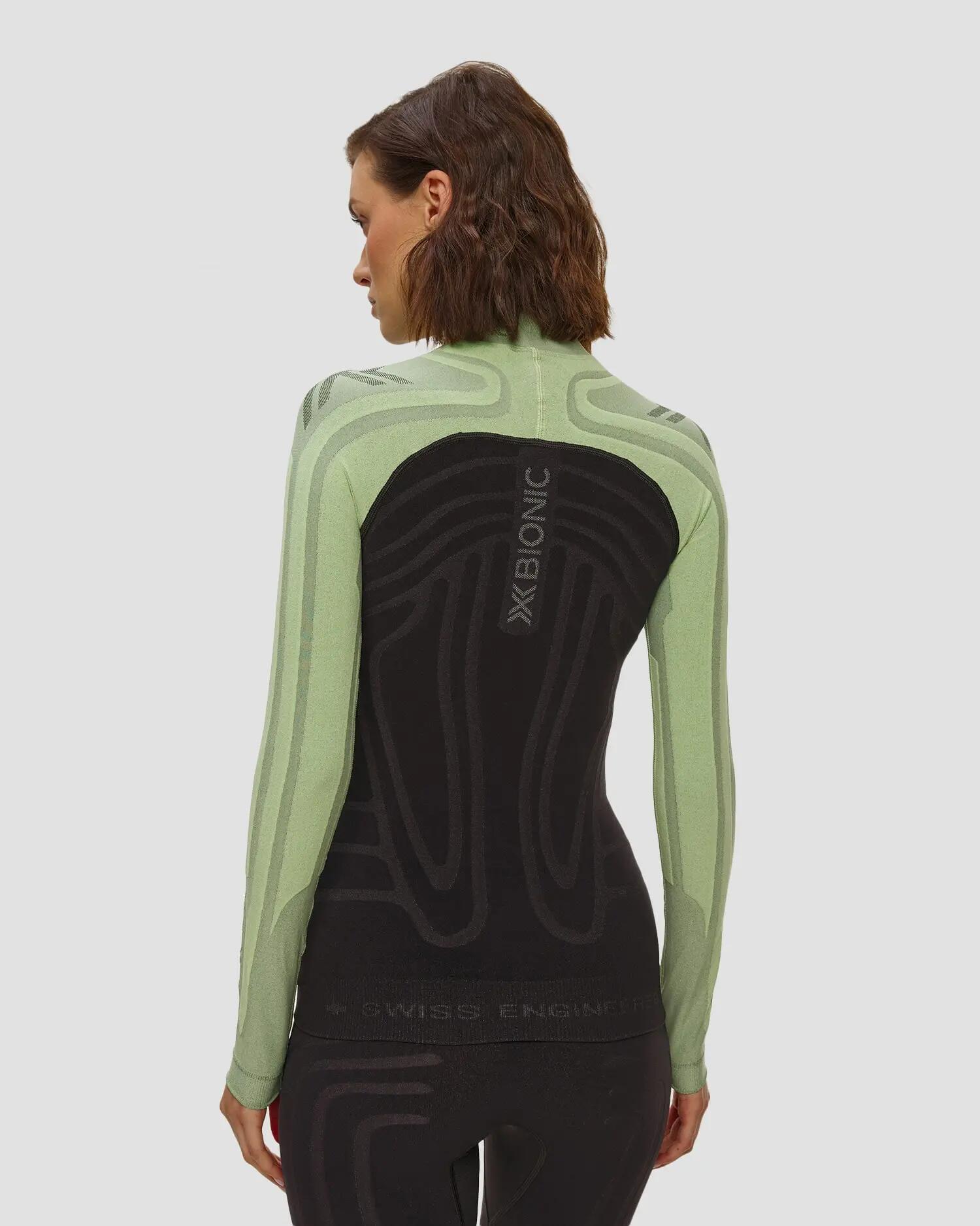 Koszulka damska X-Bionic HEATLOOP SHIRT LS WMN DIGITAL LIME/BLACK E047 3/6