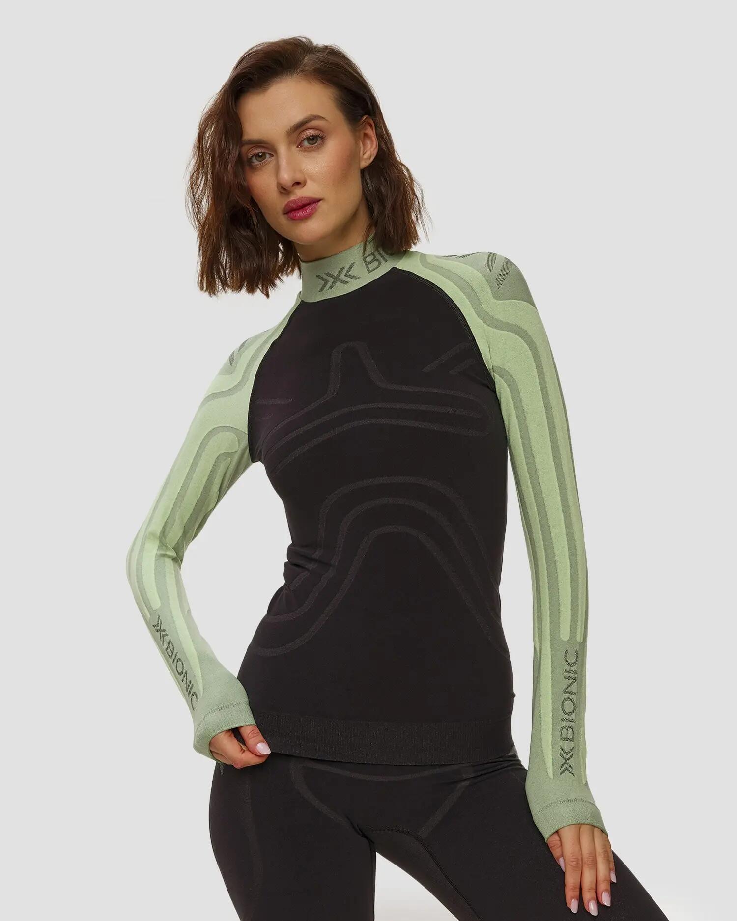 Koszulka damska X-Bionic HEATLOOP SHIRT LS WMN DIGITAL LIME/BLACK E047 2/6