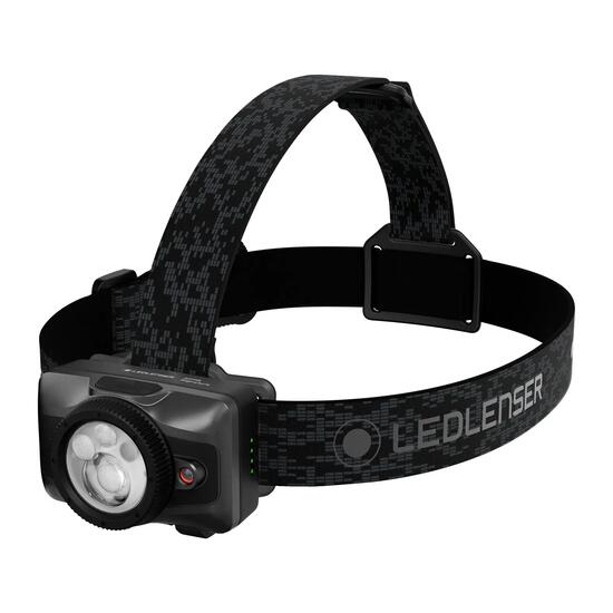 Stirnlampe HF7R Signature, wiederaufladbar, 1300lm, IP67, RGB, Metallic Gray