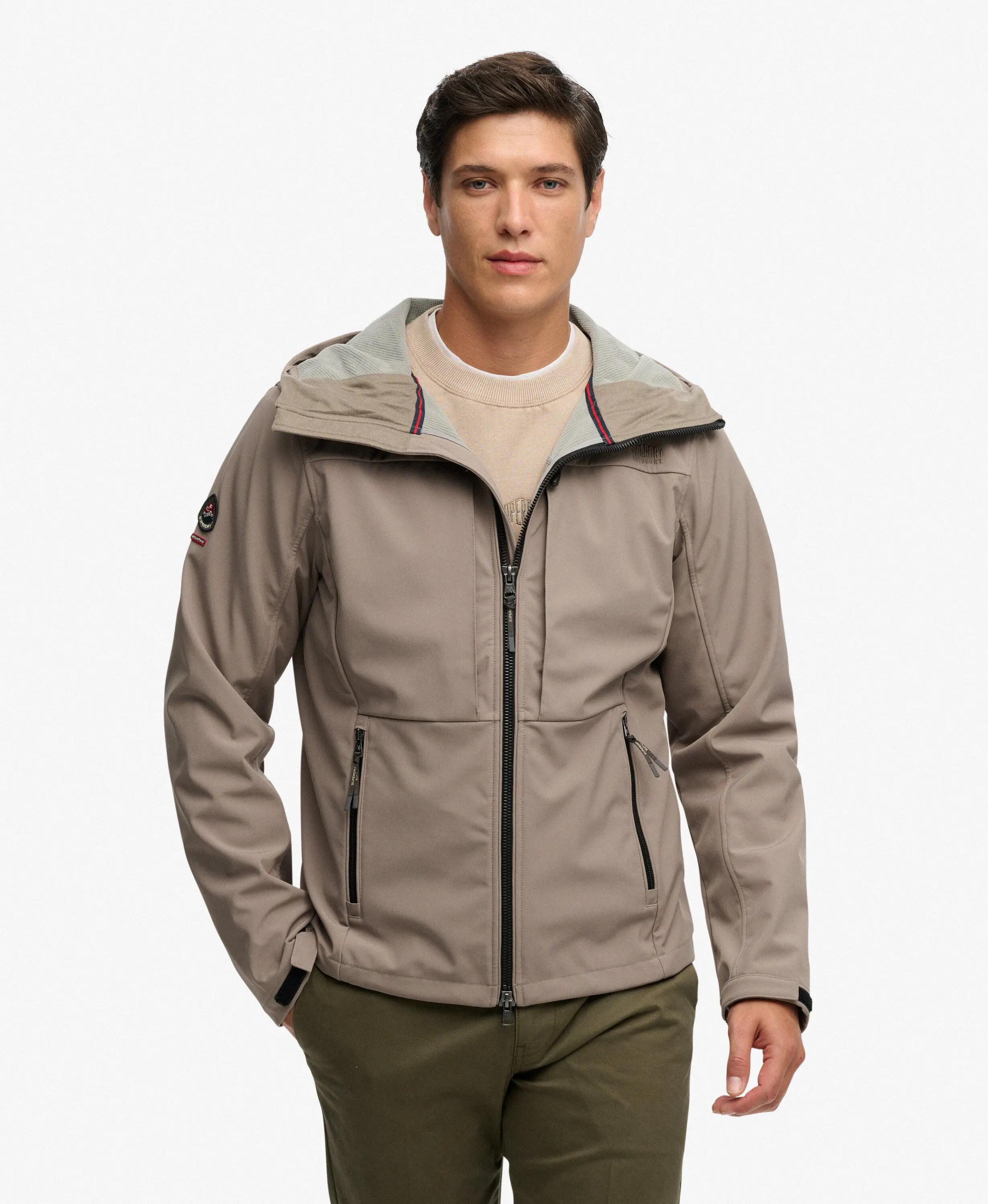 superdry Softshell Trekker Jas met Capuchon – 90% Gerecycled Polyester – Fort 2/6