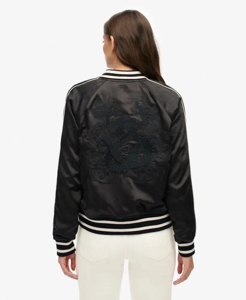 superdry Bomber Suikajan bordado – Black 6/7
