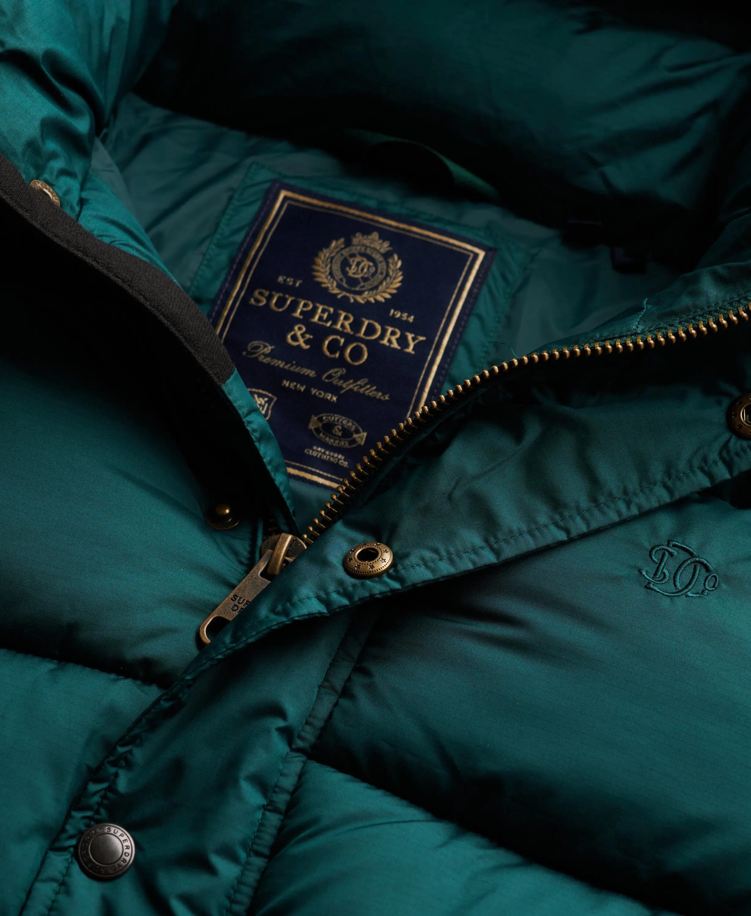 superdry Veste Premium Ripstop Puffer imperméable – Dark Pine Green 7/7