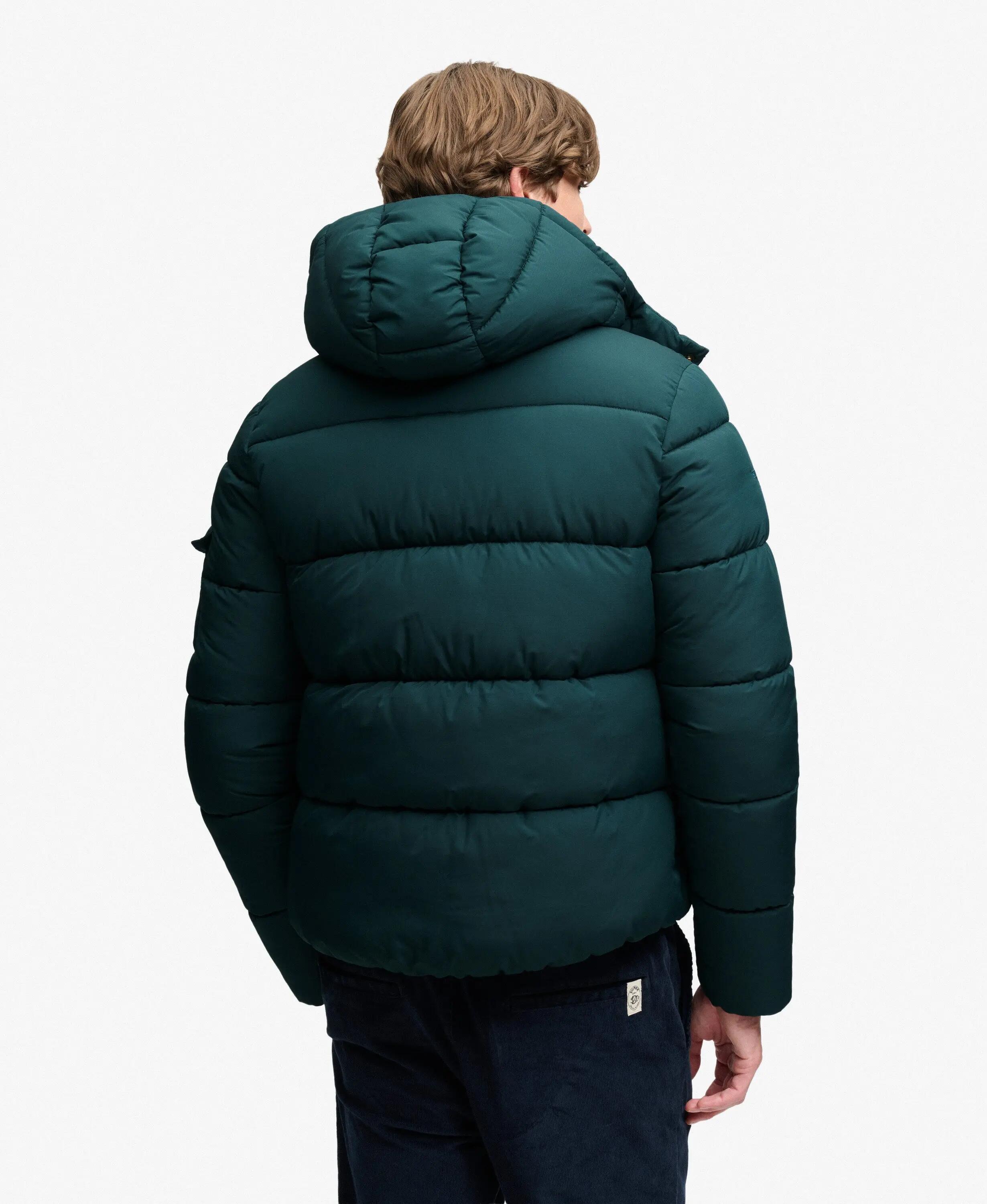 superdry Veste Premium Ripstop Puffer imperméable – Dark Pine Green 6/7