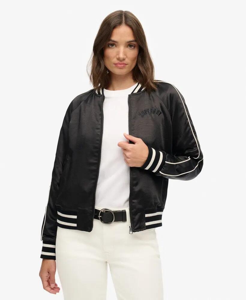 superdry Bomber Suikajan bordado – Black 2/7