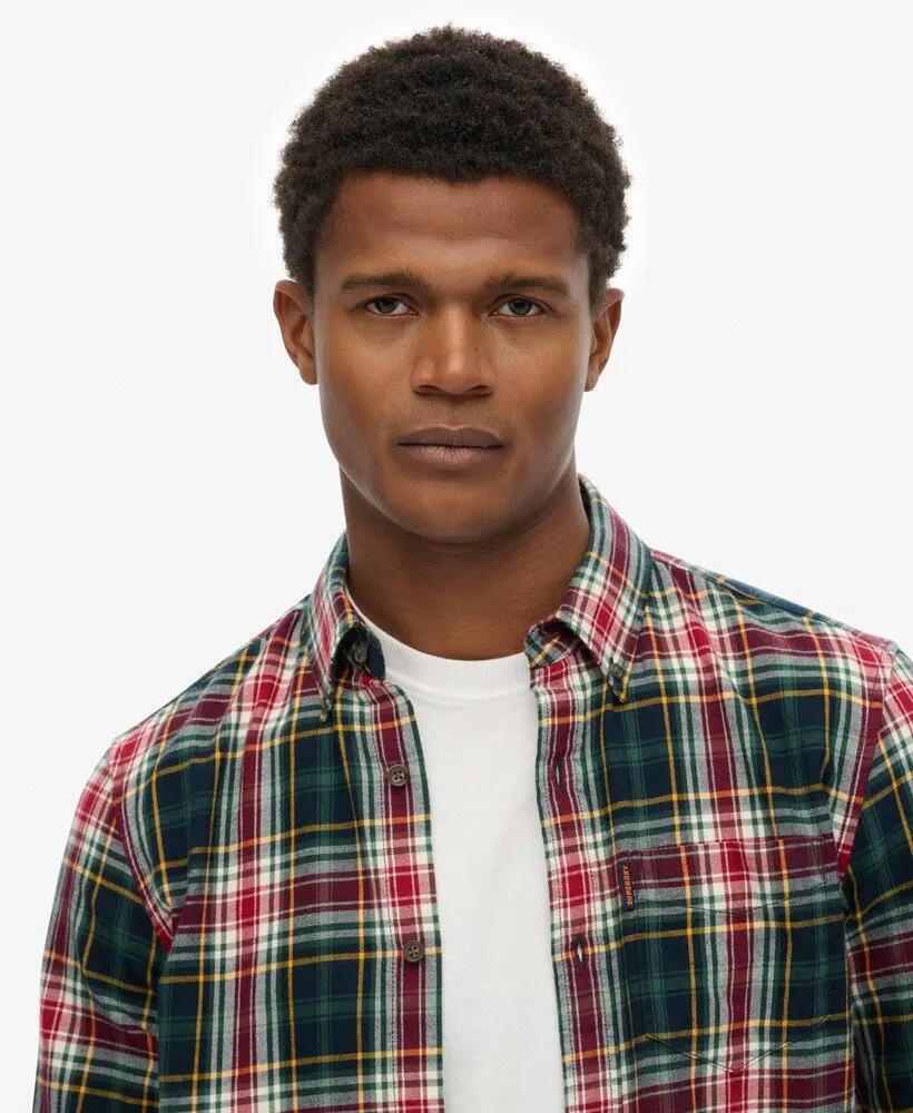 superdry Camicia Vintage Check in cotone – Grace Check Green 4/6