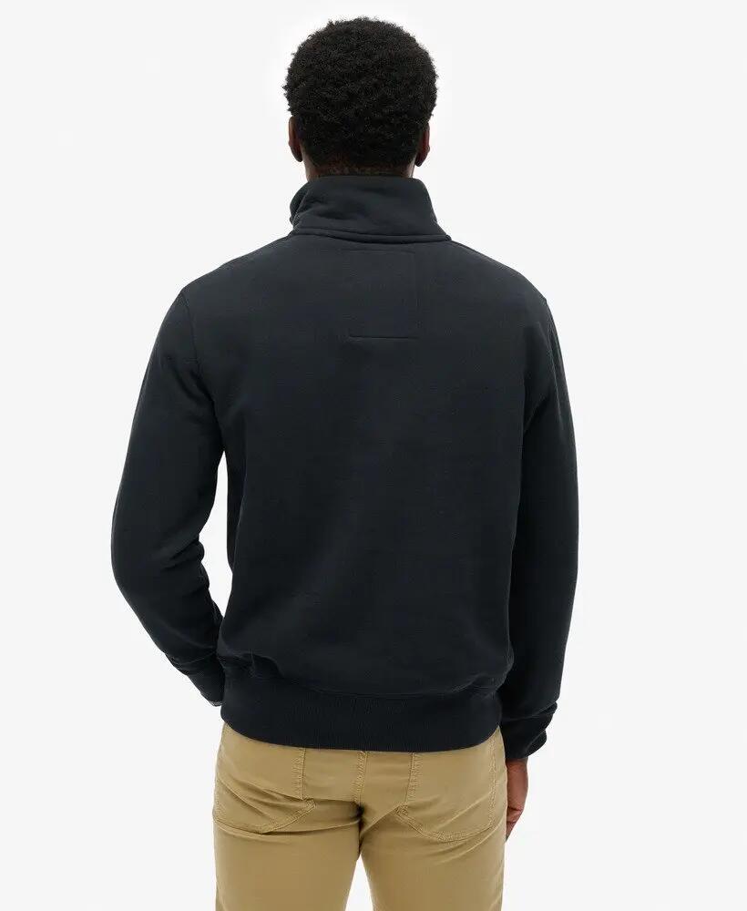 superdry Sweatshirt Half Zip com logo bordado em algodão e poliéster reciclado 5/5