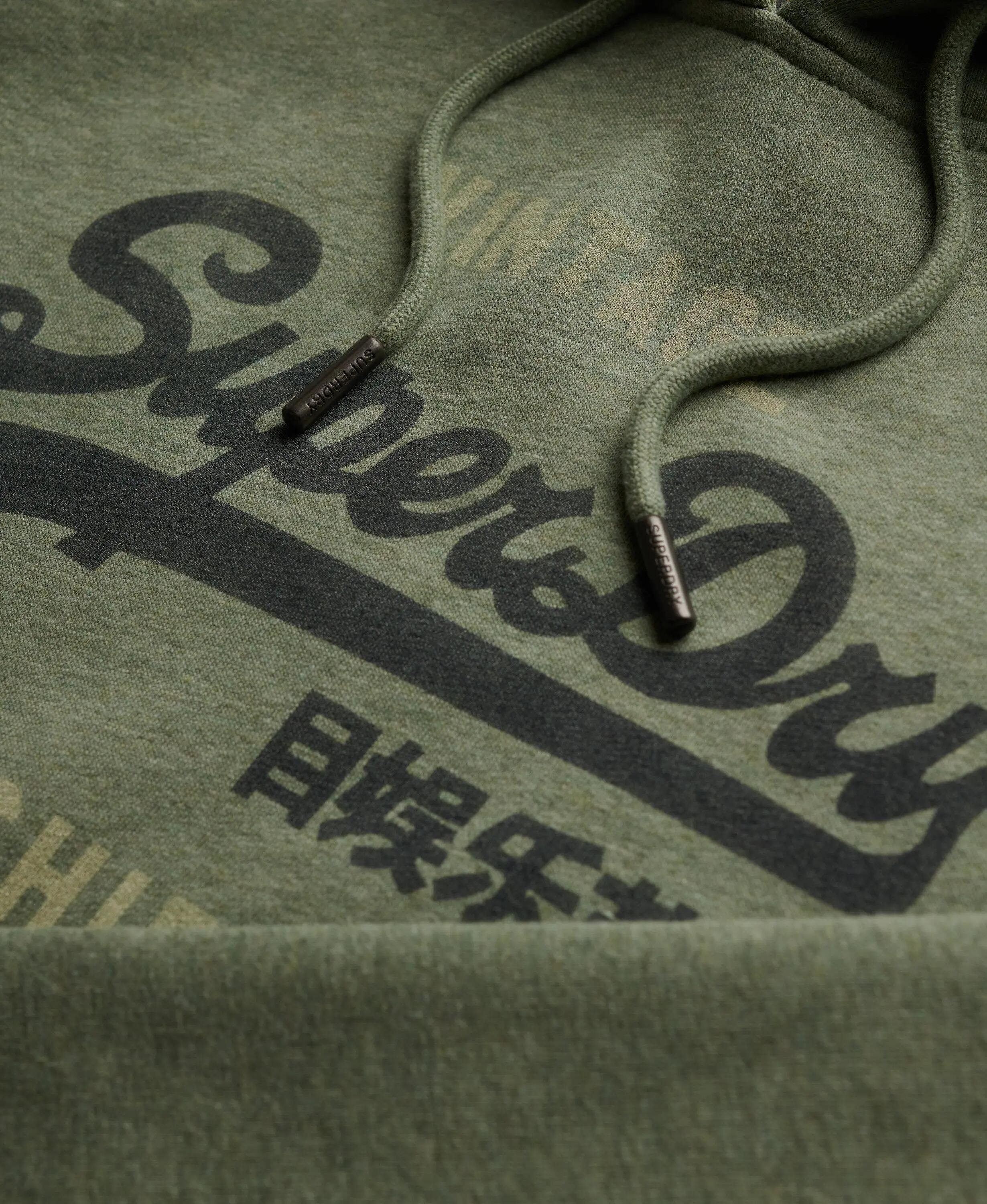 superdry Felpa con cappuccio Vintage Logo Heritage taglio Relaxed – Thyme Green 5/6