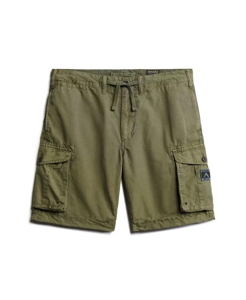 superdry Parachute Light Shorts in ripstop di cotone – Chive Green 7/7