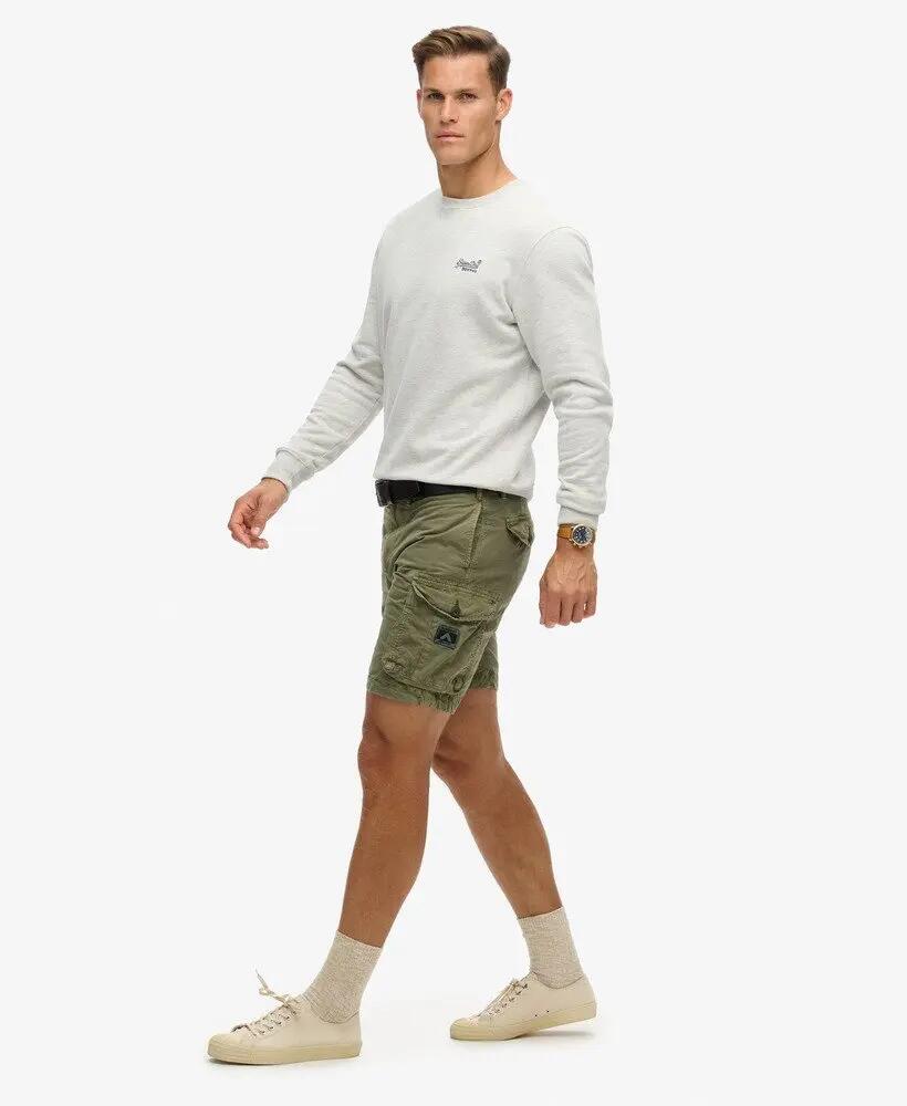 superdry Parachute Light Shorts in ripstop di cotone – Chive Green 4/7