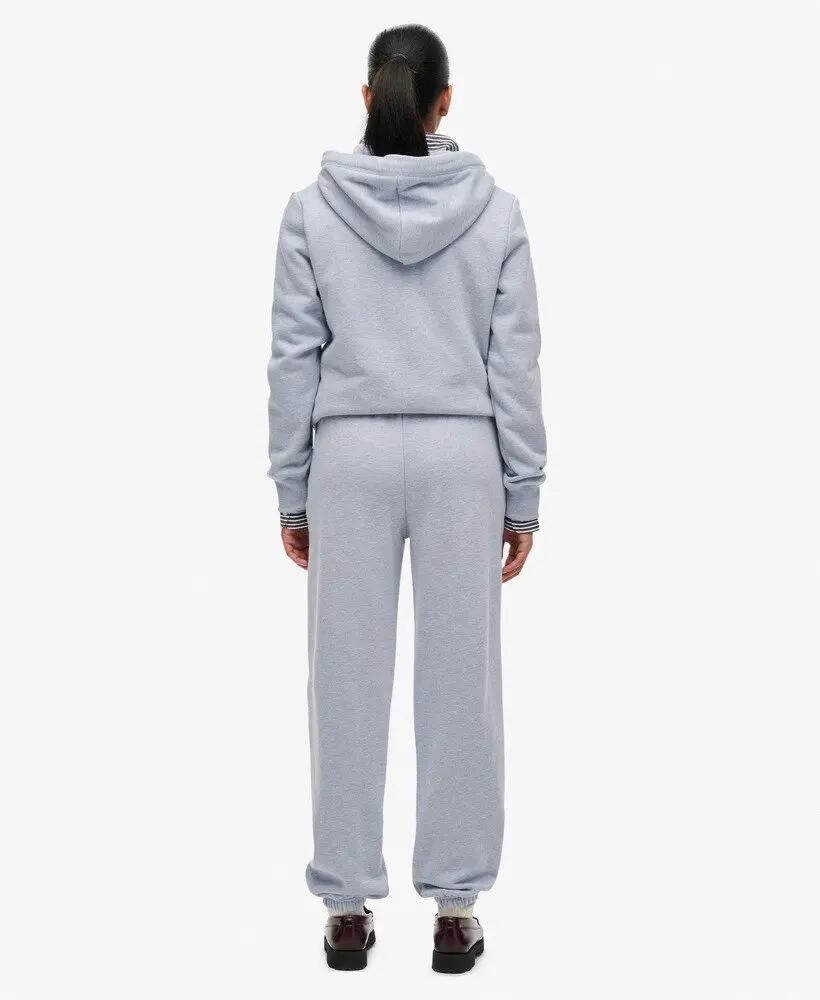 superdry Pantaloni jogging Essential con logo ricamato – Blue Fog Marl 6/7