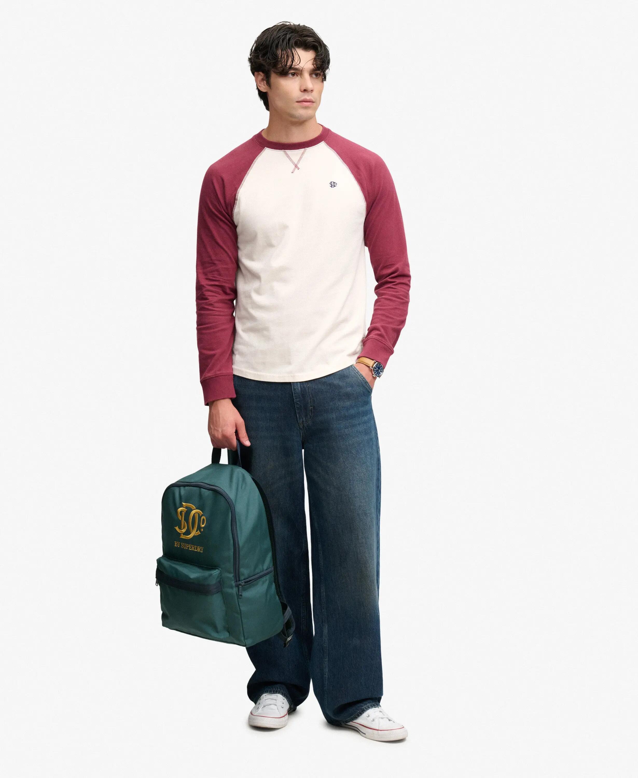 superdry Heritage Rugzak 100% polyester, klassieke vorm – Enamel Green/Winter 6/6
