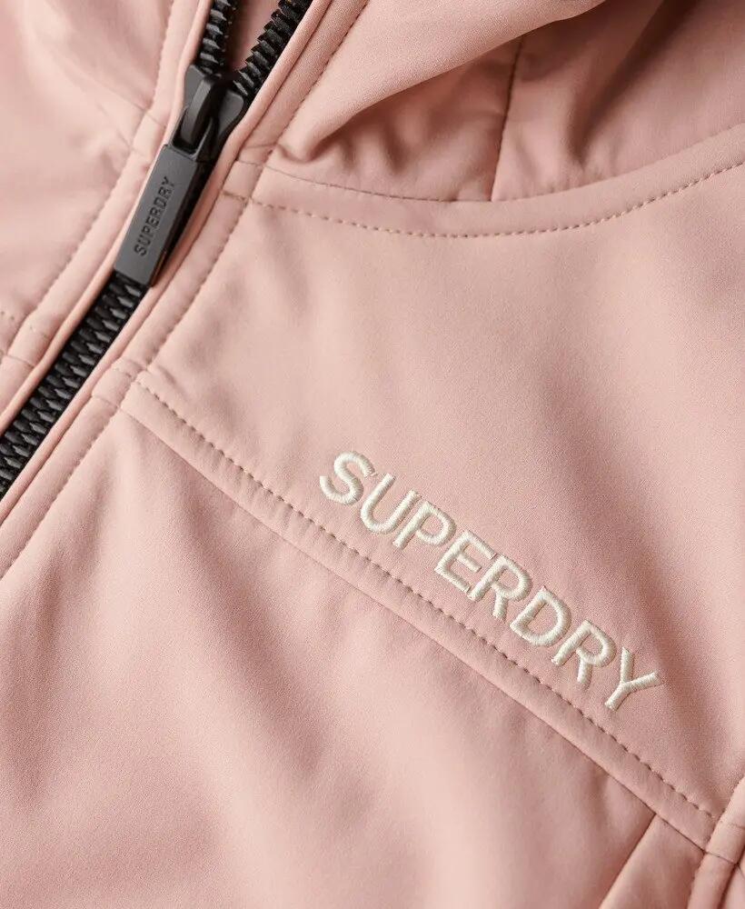 superdry Giacca Soft Shell Trekker con cappuccio, taglio corto – Vintage Blush 6/7