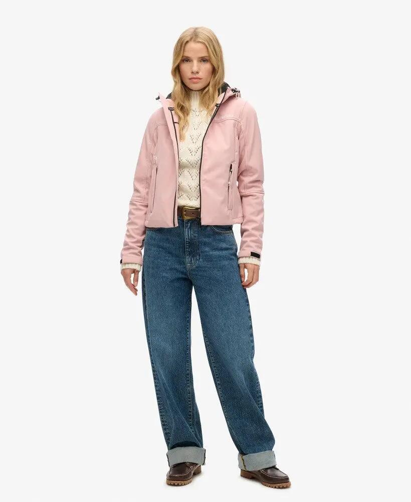 superdry Giacca Soft Shell Trekker con cappuccio, taglio corto – Vintage Blush 2/7