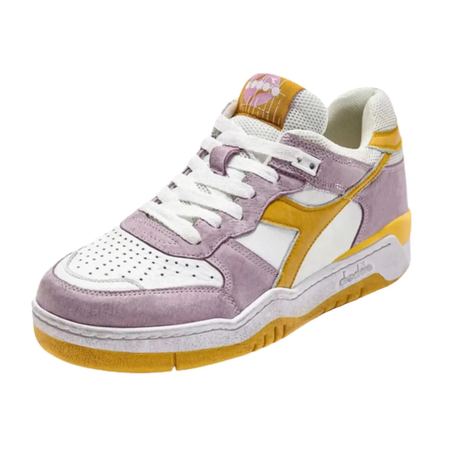 Baskets Diadora B.560 Used pour femmes, sneakers vintage en cuir 2/5