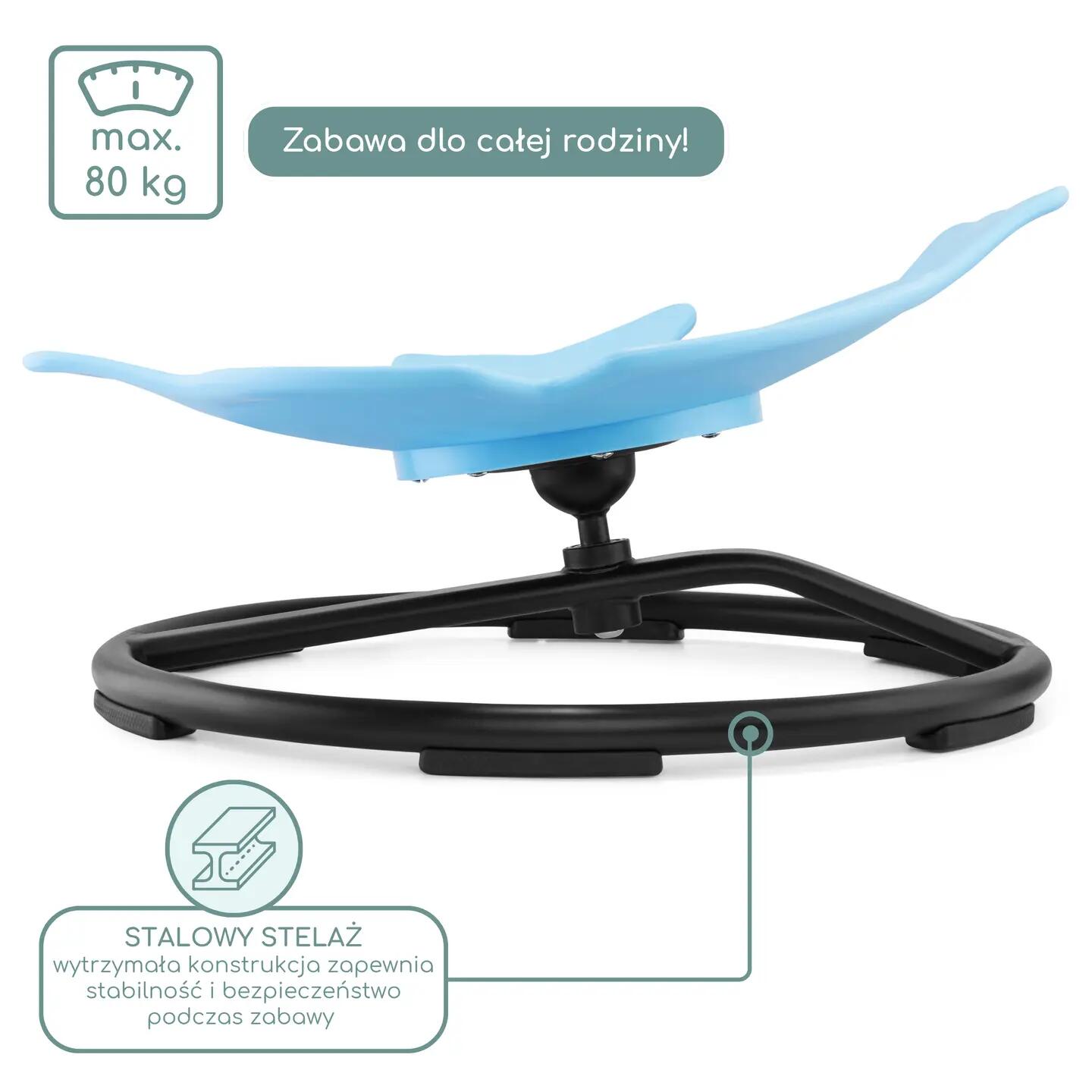 Karuzela dla dzieci, obrotowa 360°, z antypoślizgową podstawą, do 80 kg 5/15