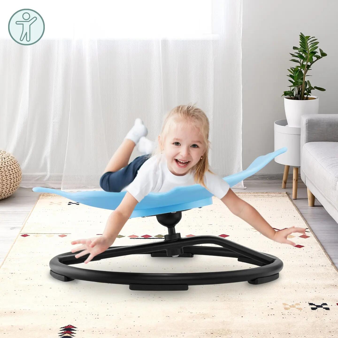 Karuzela dla dzieci, obrotowa 360°, z antypoślizgową podstawą, do 80 kg 3/15