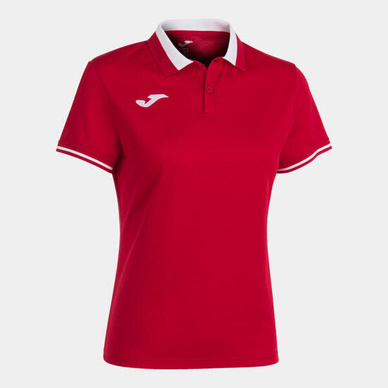 Polo Manches Courtes Football Femme Joma Championship VI Rouge