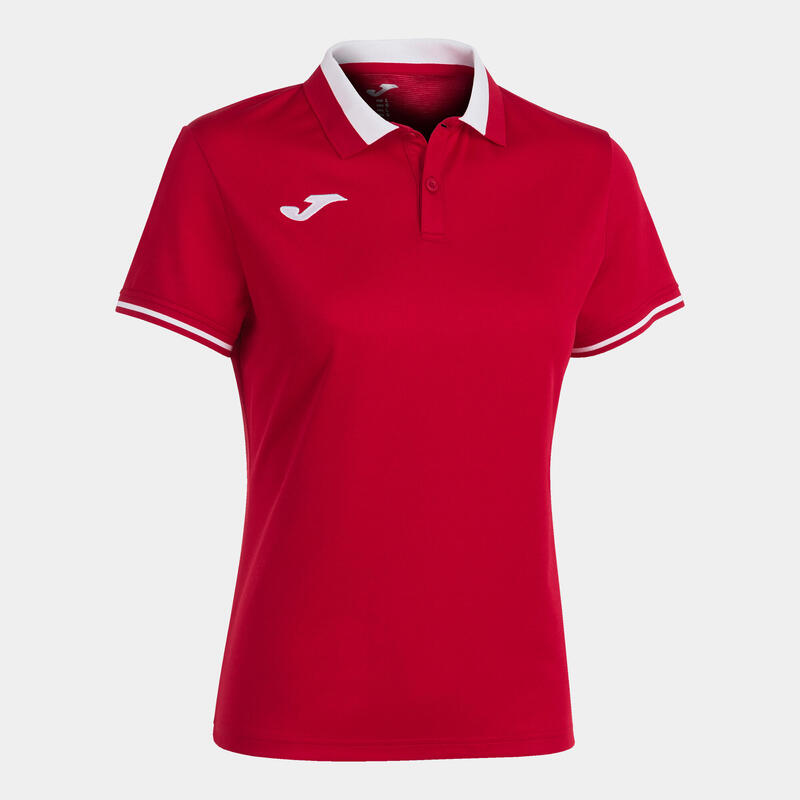 Polo manches courtes Femme Joma Championship vi rouge blanc