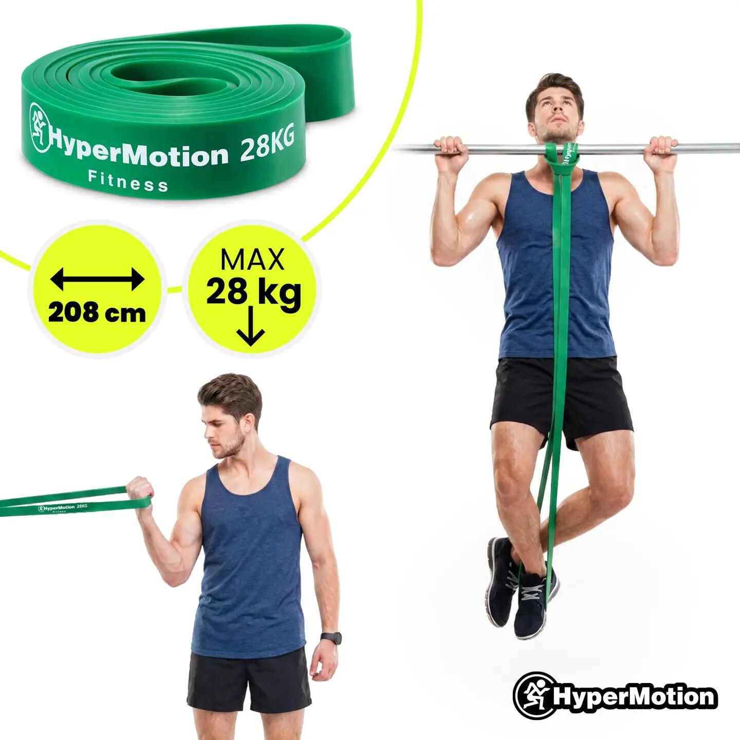 Sada odporových gum HyperMotion pro silový trénink – 4 kusy 5/13