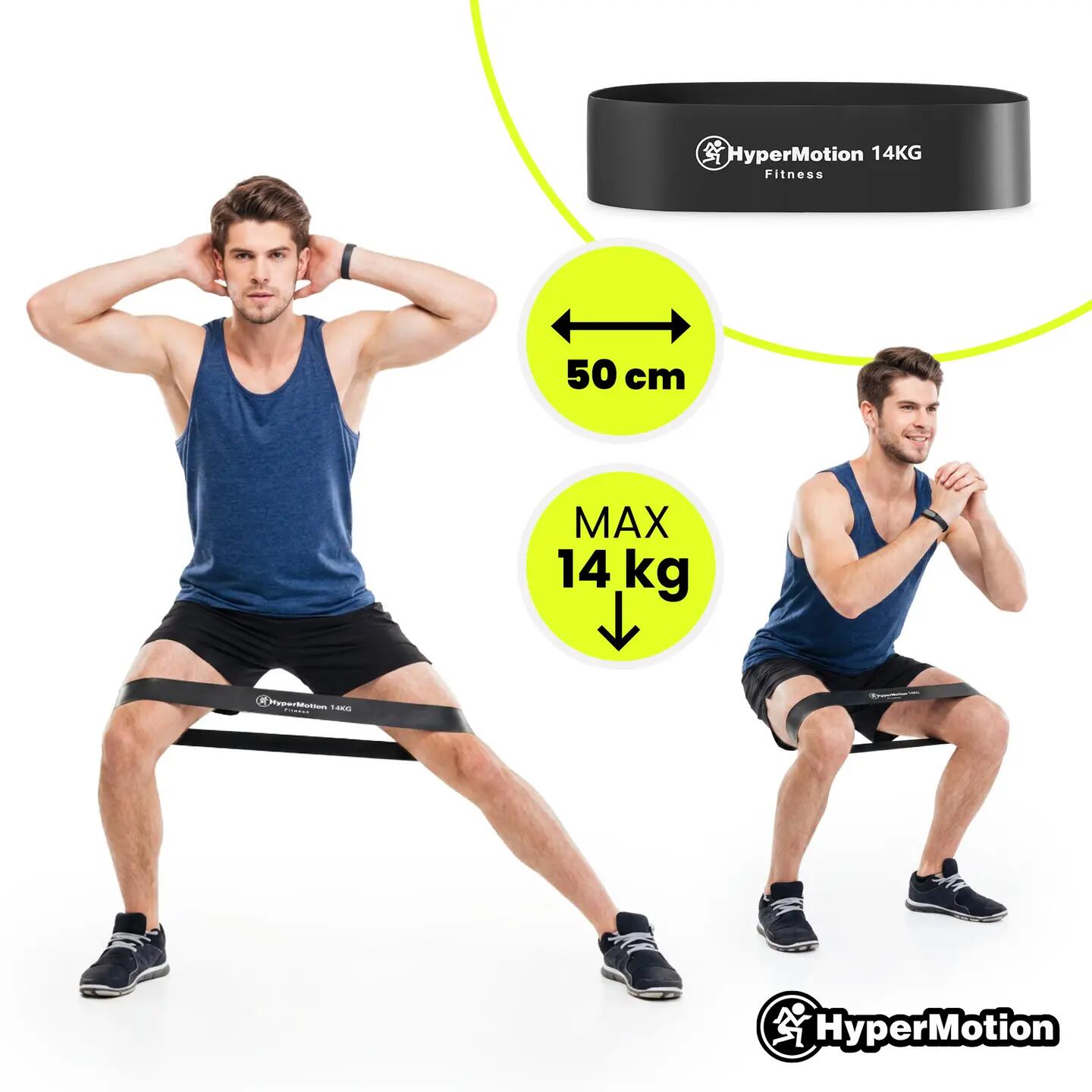 Sada odporových gum HyperMotion pro silový trénink – 4 kusy 3/13
