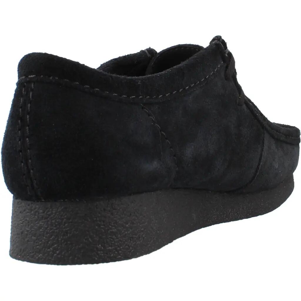 Clarks Wallabee Evo Heren schoenen van zwart suede 3/5