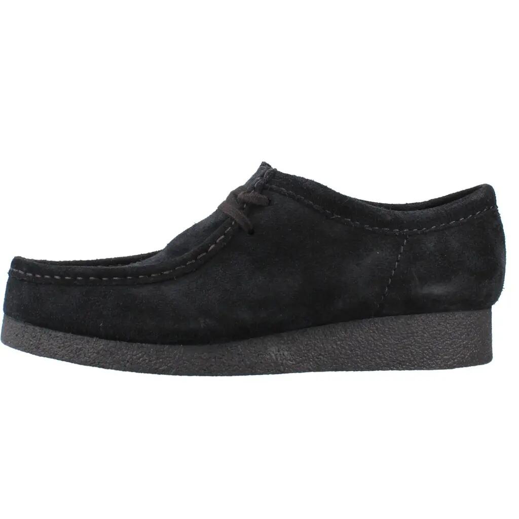 Clarks Wallabee Evo Heren schoenen van zwart suede 2/5