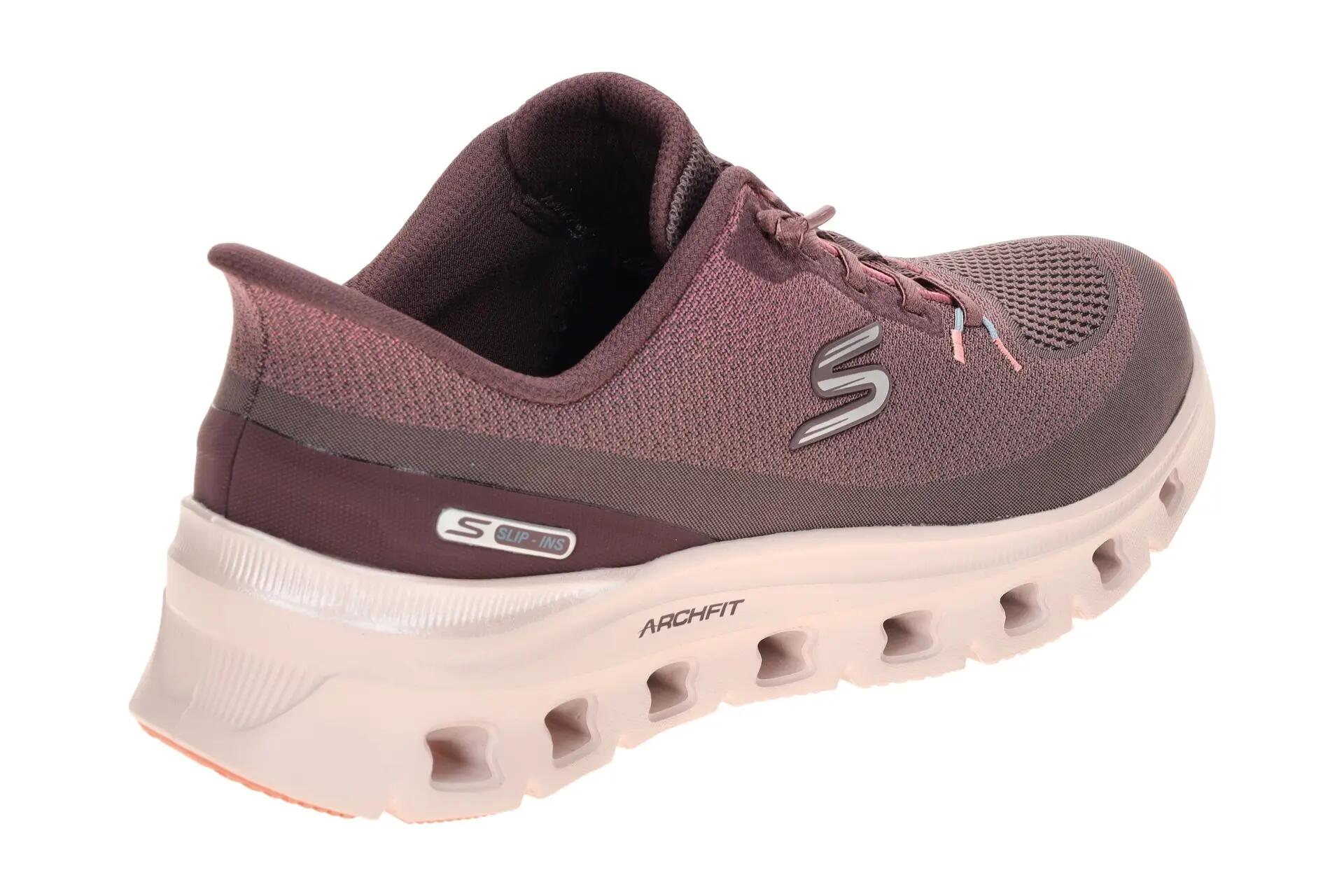 Skechers Arch Fit Damen Sneakers Schuhe lila grau GLIDE STEP 150730 4/7