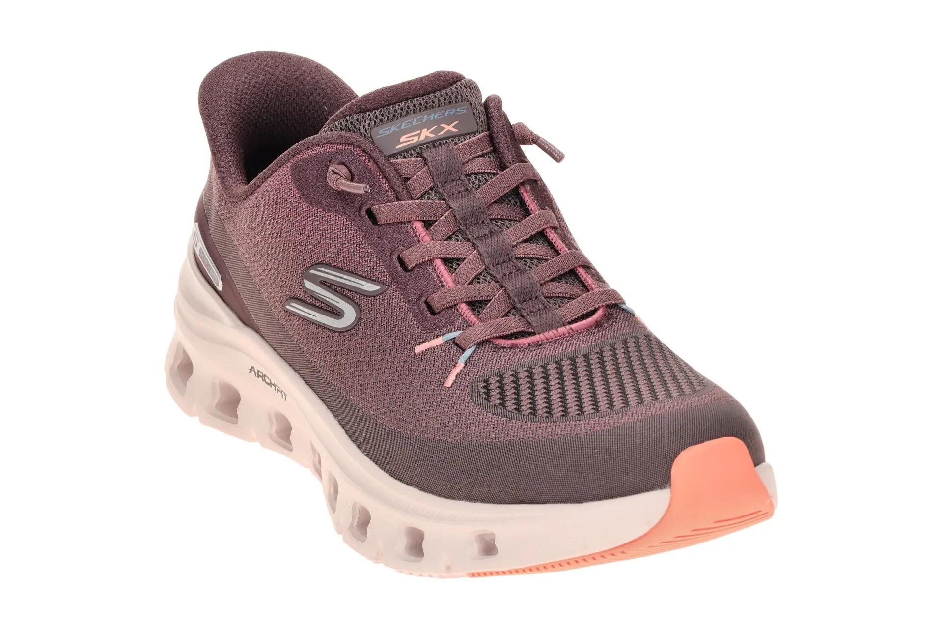 Skechers Arch Fit Damen Sneakers Schuhe lila grau GLIDE STEP 150730 3/7