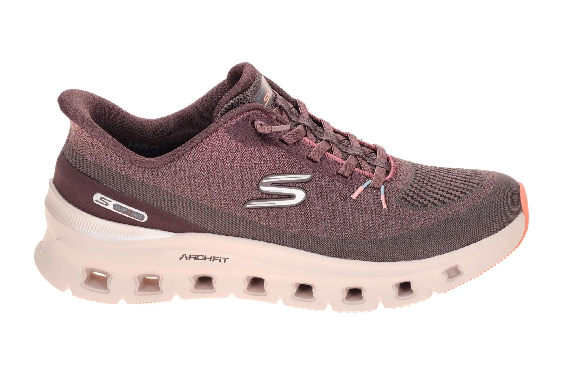 Skechers Arch Fit Damen Sneakers Schuhe lila grau GLIDE STEP 150730 2/7