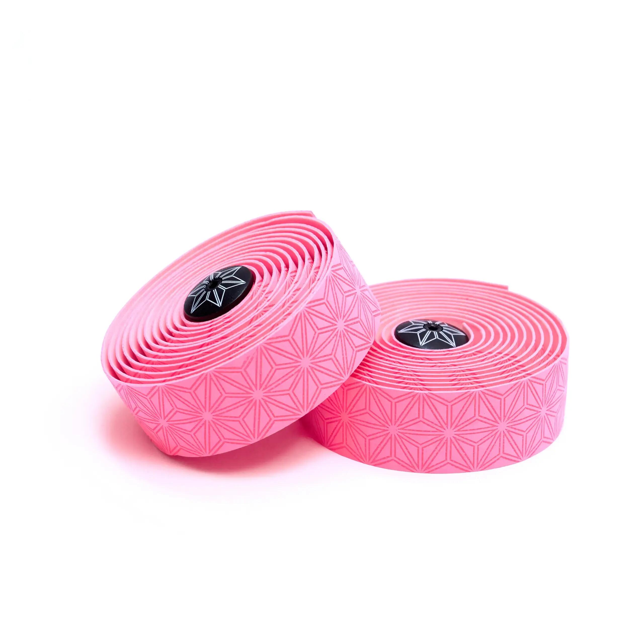 Supacaz Suede Neon Pink-Fita de guiador para bicicleta de estrada 7/9