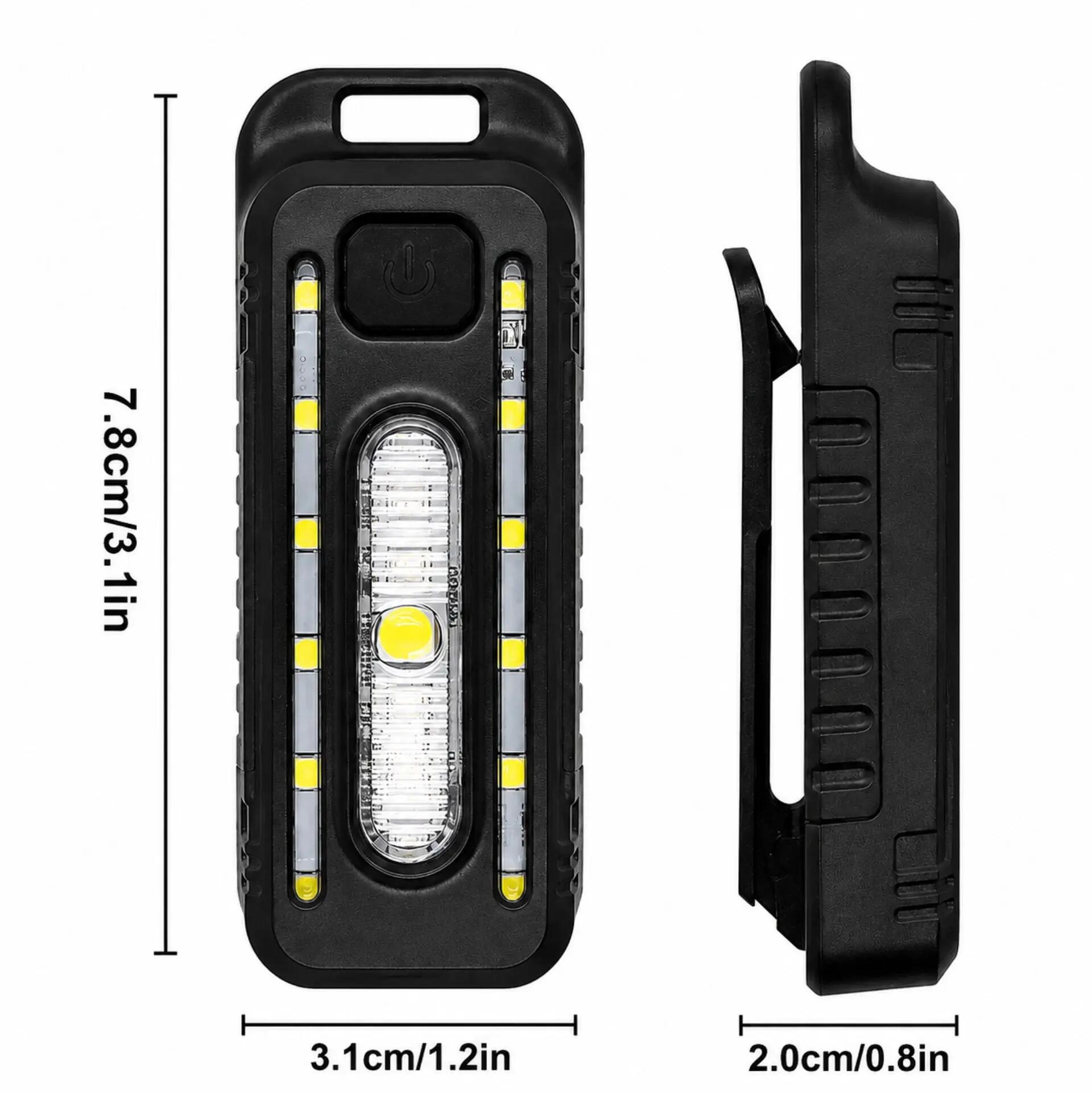 Lampka rowerowa LED USB-C 200 lm - czerwona, niebieska i biała - 5 trybów 7/7