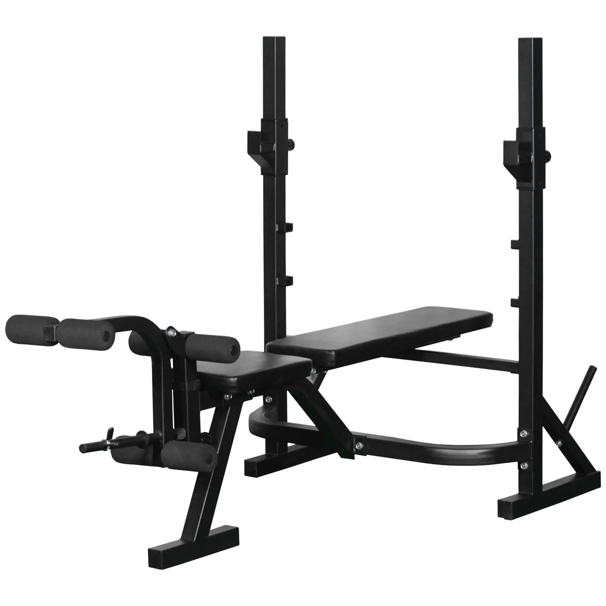 Banc de musculation - Fitness - Multifonction réglable - Acier noir 2/6