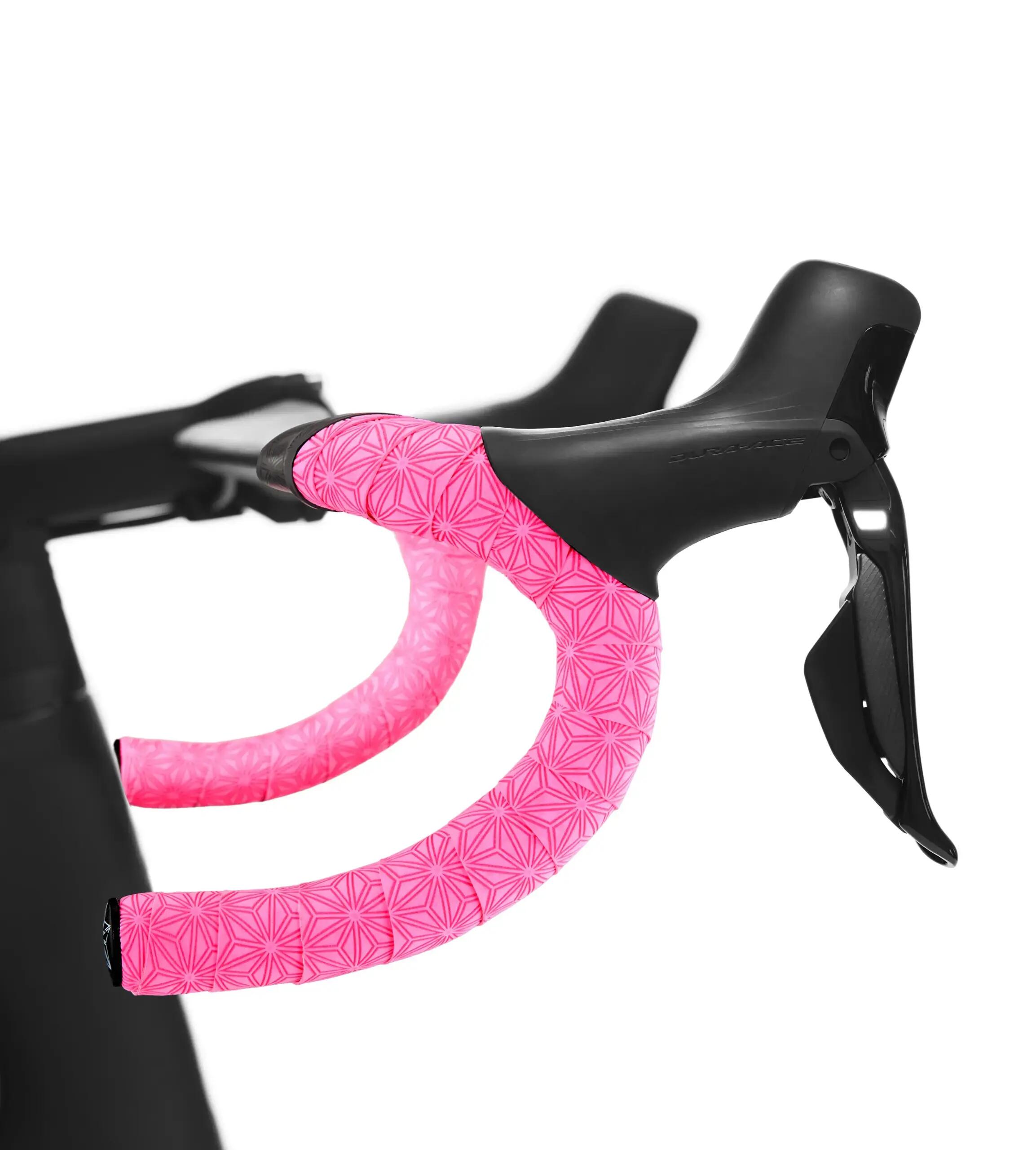Supacaz Suede Neon Pink-Fita de guiador para bicicleta de estrada 2/9