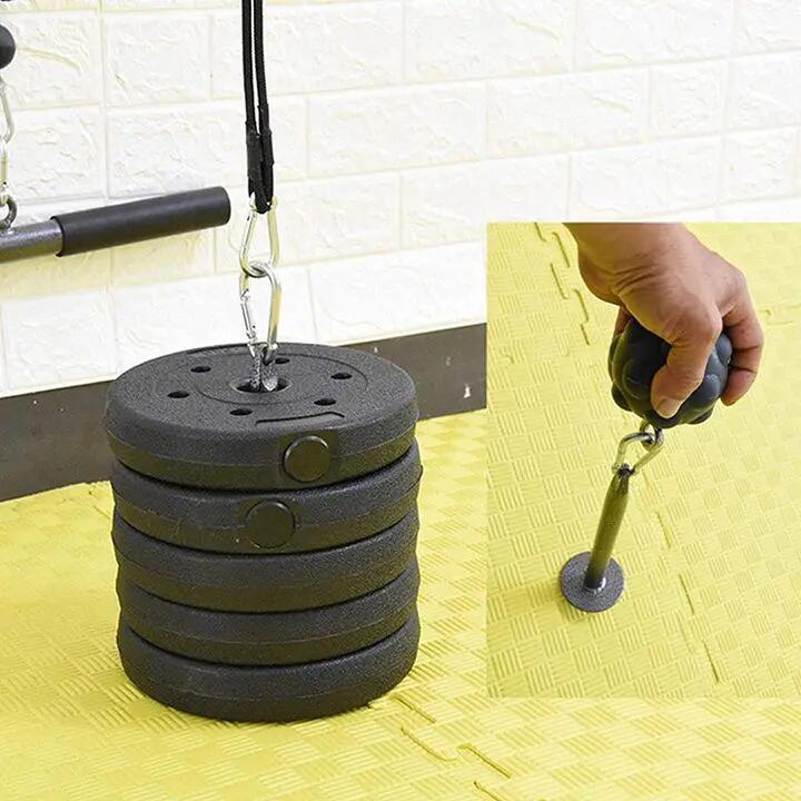 Rack à Haltères pour Barres et Disques, Acier Noir, Accessoire de Fitness 5/5