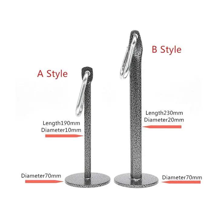 Rack à Haltères pour Barres et Disques, Acier Noir, Accessoire de Fitness 3/5