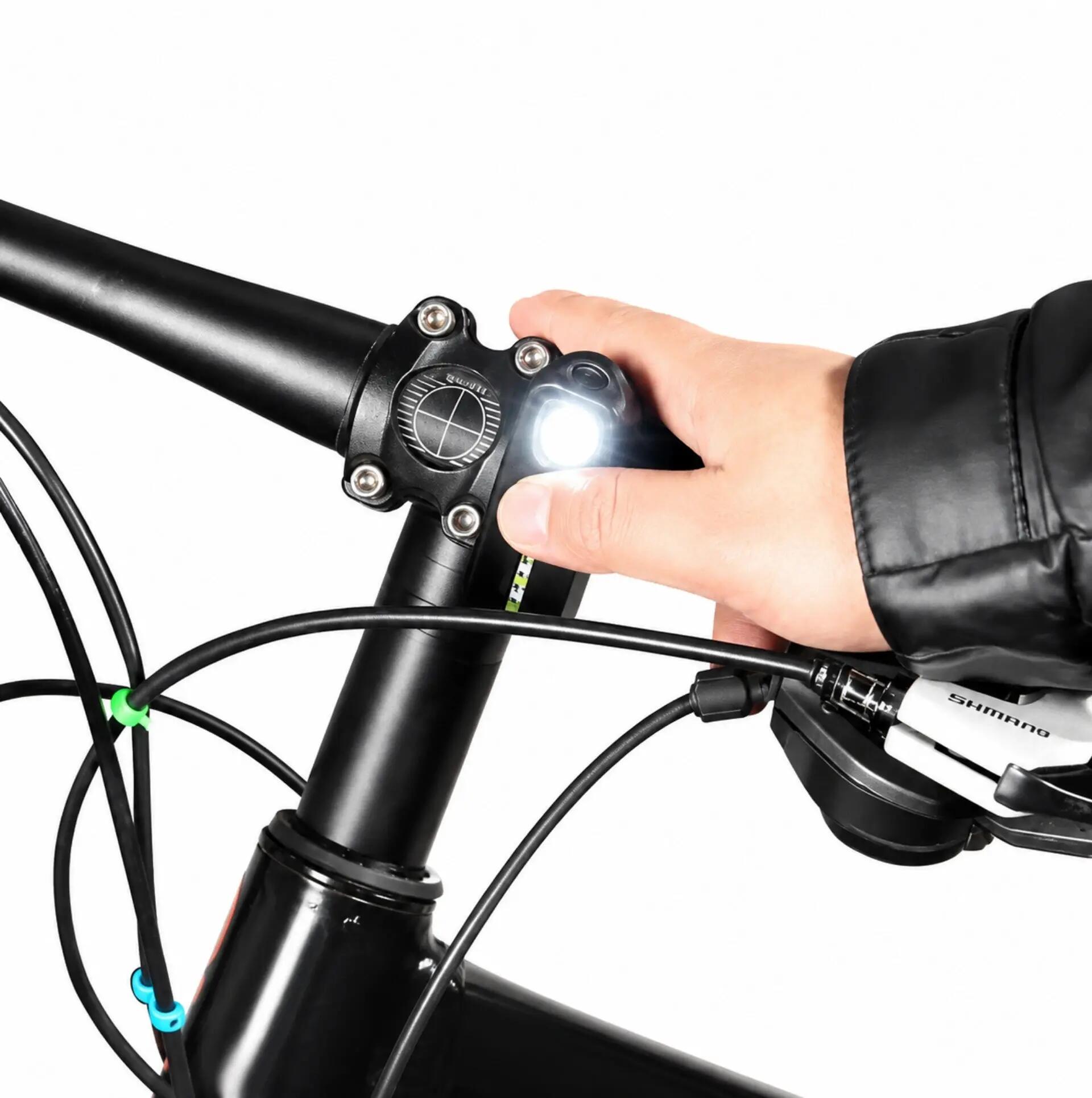 Lampka rowerowa LED USB-C 200 lm - czerwona, niebieska i biała - 5 trybów 3/7