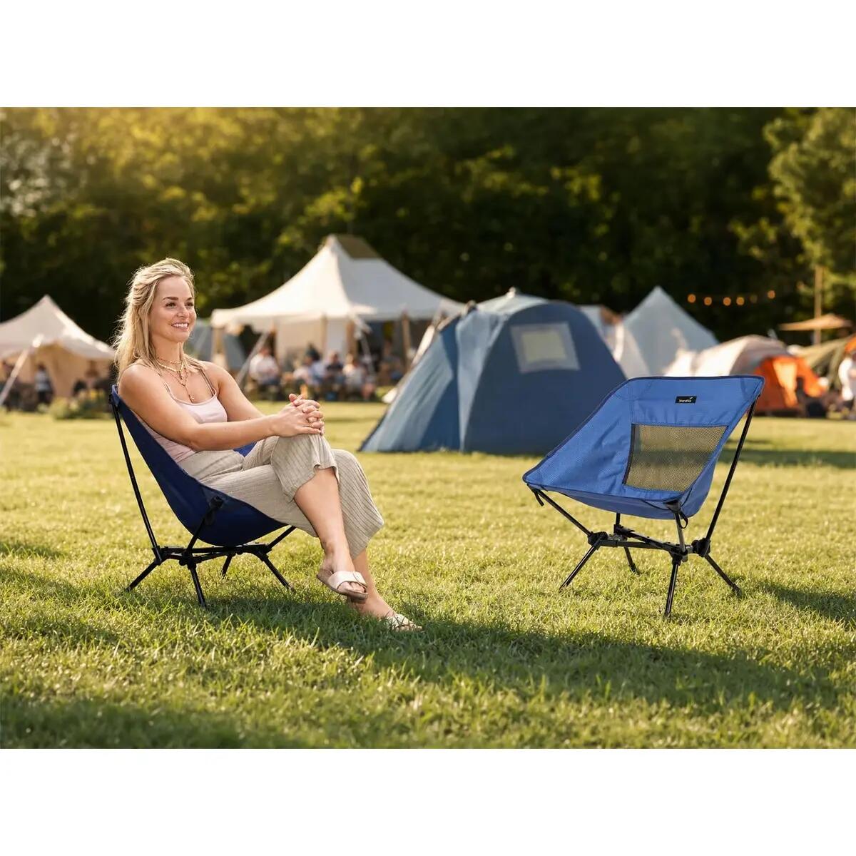 Campingstuhl Compact Mini - zusammenklappbar - ultraleicht 1,3 kg - max. 110 kg 3/13