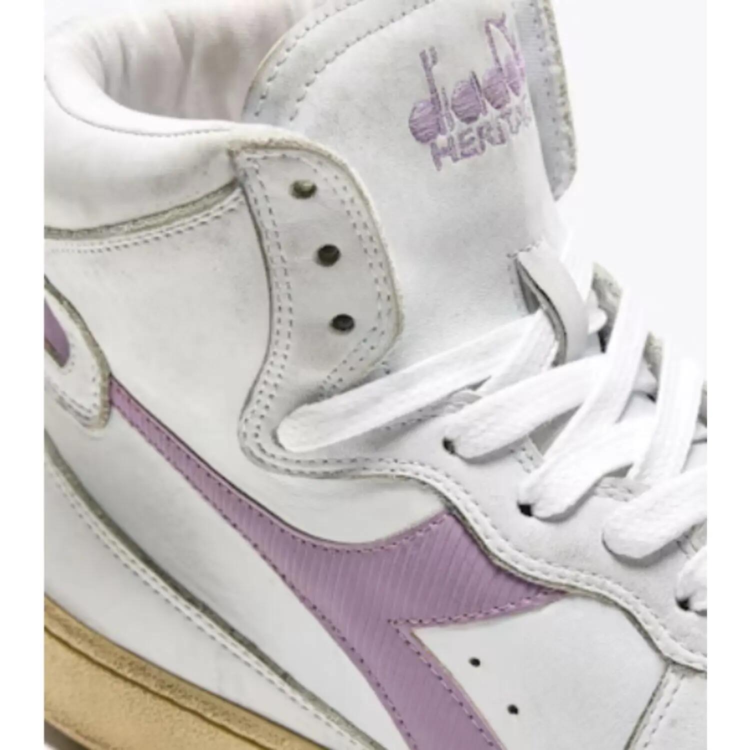 Damen-Sneaker Diadora Mi Basket Used Vintage Sport Leder High-Top 5/6