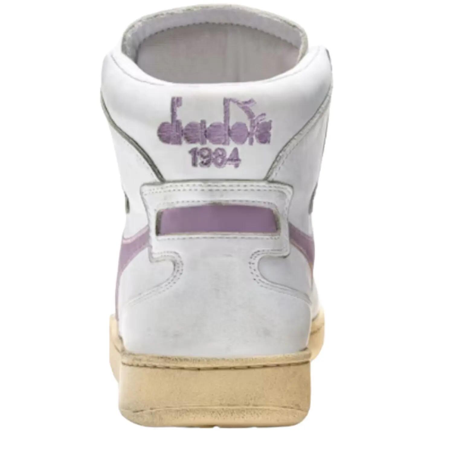 Damen-Sneaker Diadora Mi Basket Used Vintage Sport Leder High-Top 3/6
