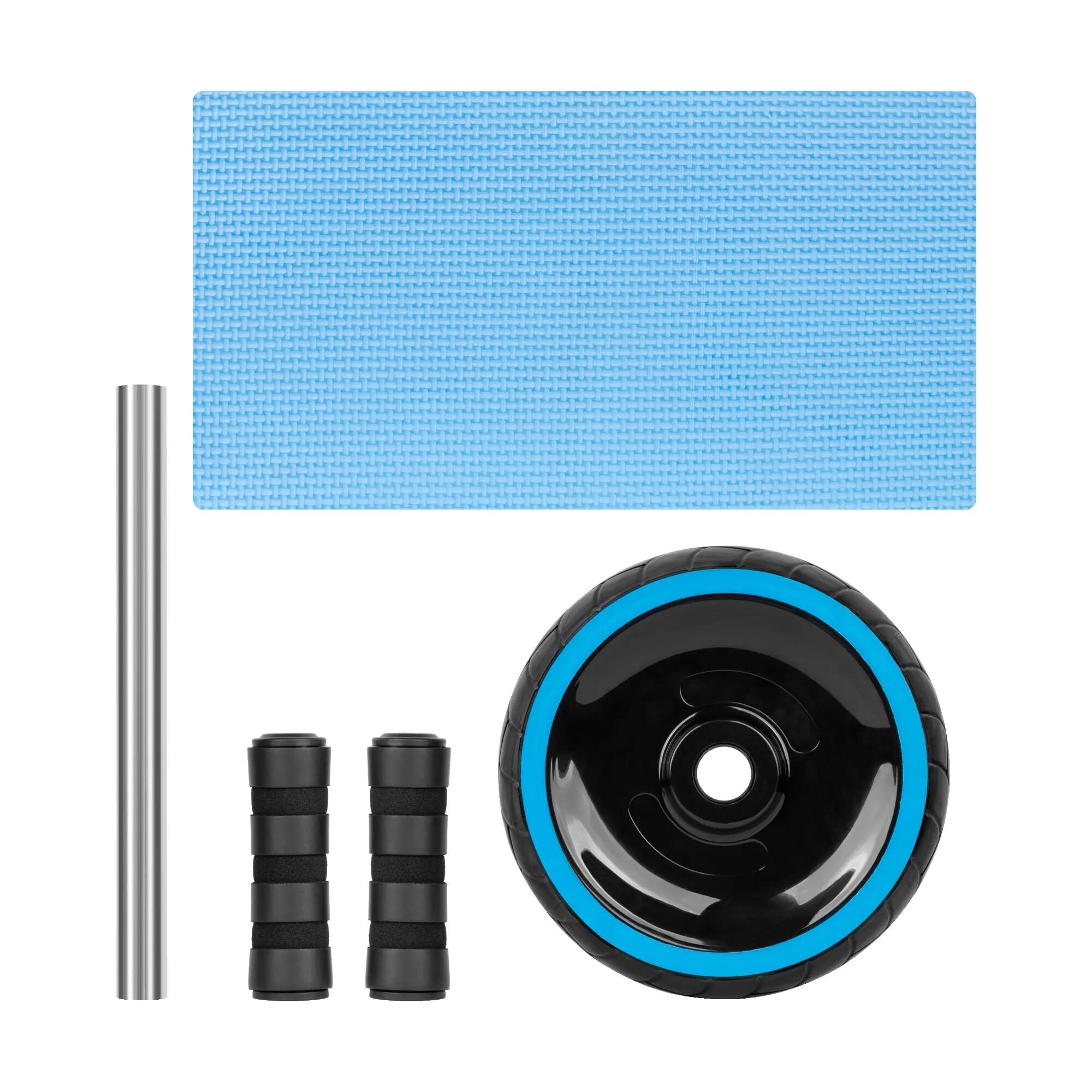 Kółko roller do ćwiczeń mięśni brzucha AB Wheel koło z matą Rebel 6/7