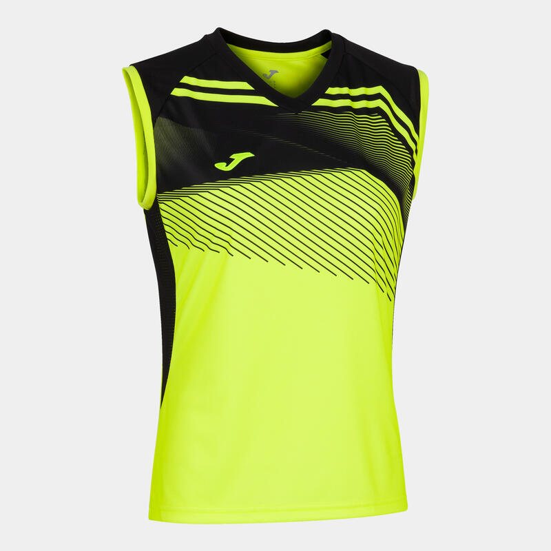 Camiseta Sin Mangas Fútbol Mujer Joma Supernova II Amarillo Flúor