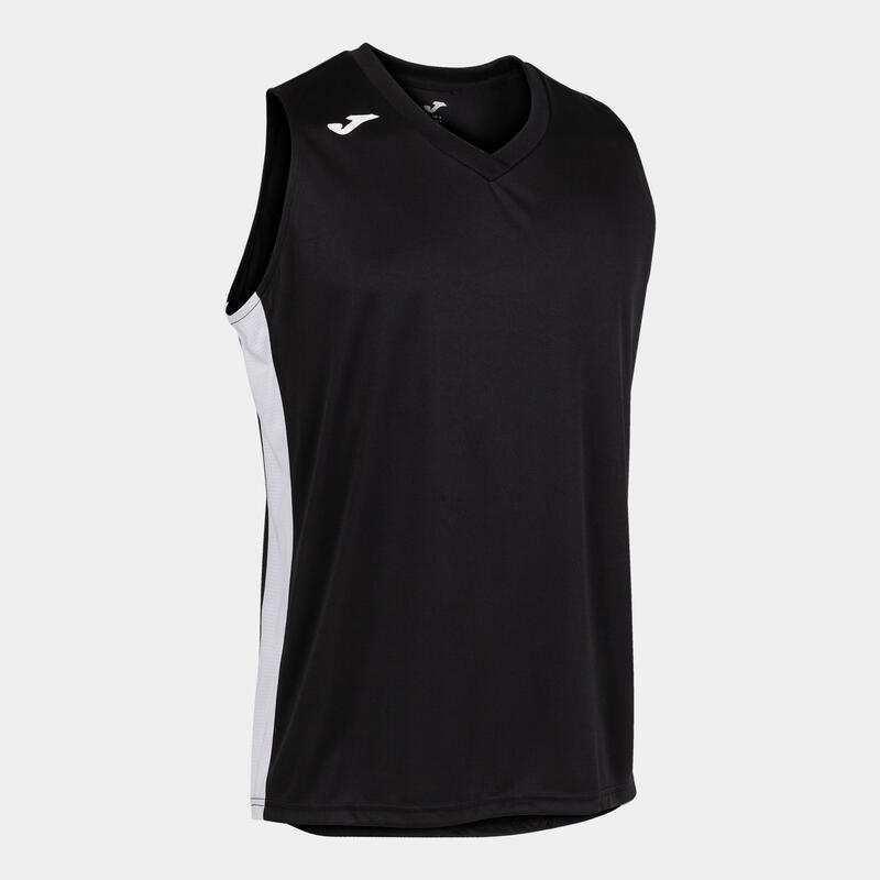 Camiseta Sin Mangas Baloncesto Niños Joma Cancha III Negro