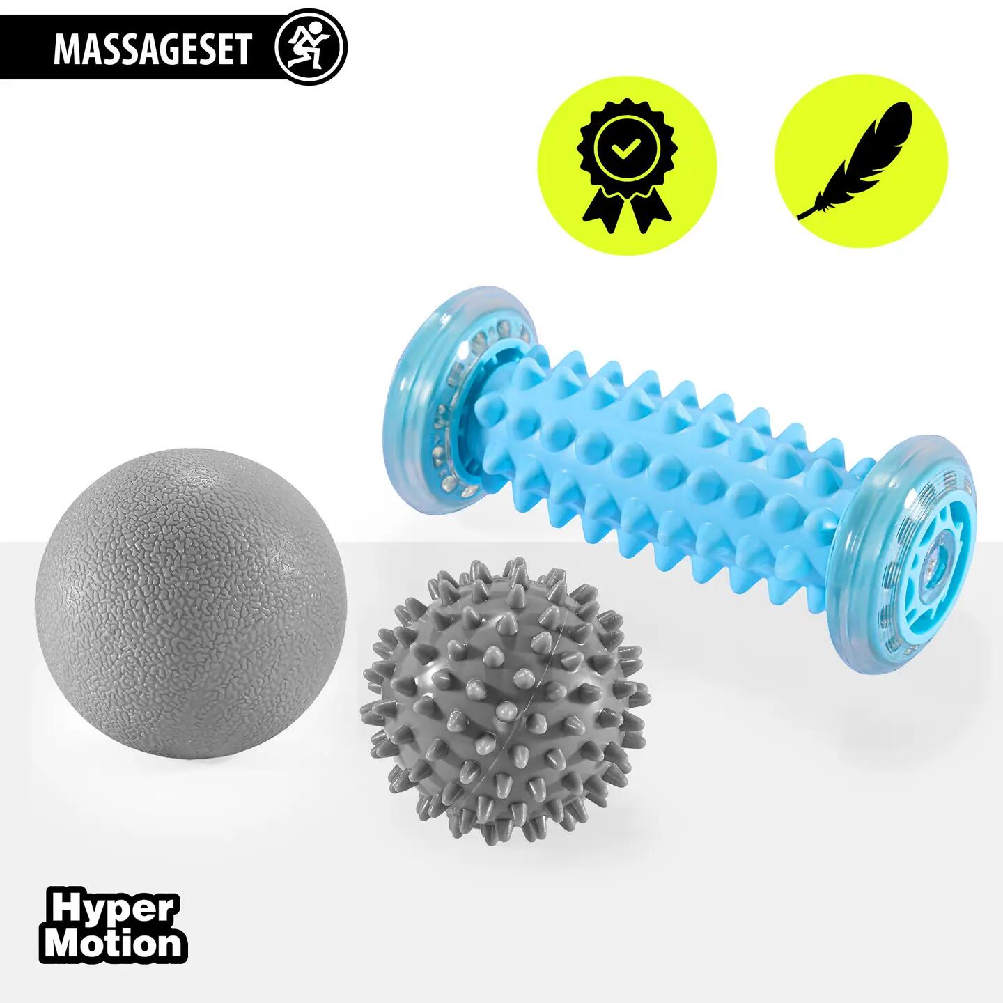 Masážní sada HyperMotion s míčky a válečkem na chodidla 2/10
