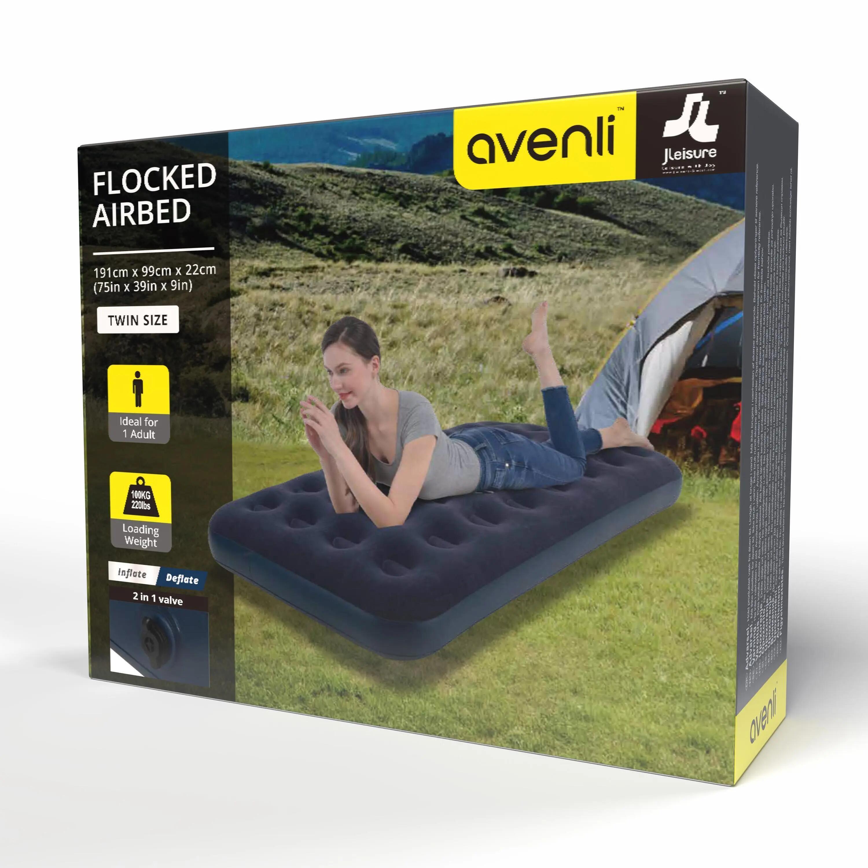 Aufblasbares Luftbett / Campingmatratze Blau 191x99x22cm 9/9
